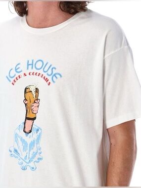 BODE ICE HOUSE TEE Beer Brewery Print Sz: M $263 100% Cotton